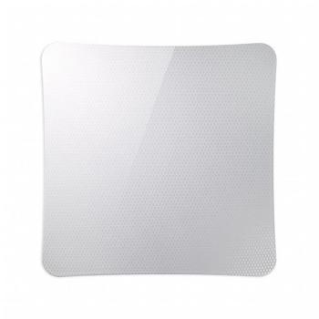 Griglia Aerazione AirDecor serie Vanità, diametro supporto a muro 120 mm, finitura Carbonio Bianco