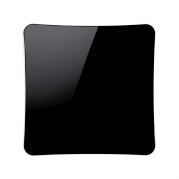 Griglia Aerazione AirDecor serie Vanità, diametro supporto a muro 120 mm, colore Nero