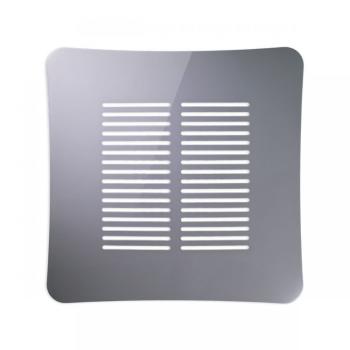 Griglia Aerazione AirDecor serie Gaia, diametro supporto a muro 120 mm, colore Grigio