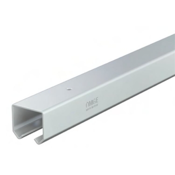 Binario superiore Omge per scorrevole Roll Ge 20, portata 100 Kg, dimensioni 33x29,5 mm, in Acciaio Zincato