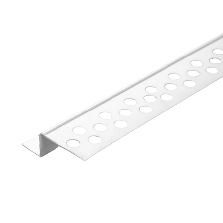 Profilo cornice scuretto a Z 600 Affint per cartongesso, spessore 12,5 mm, lunghezza 3000 mm, Lamiera Zincata finitura Bianco