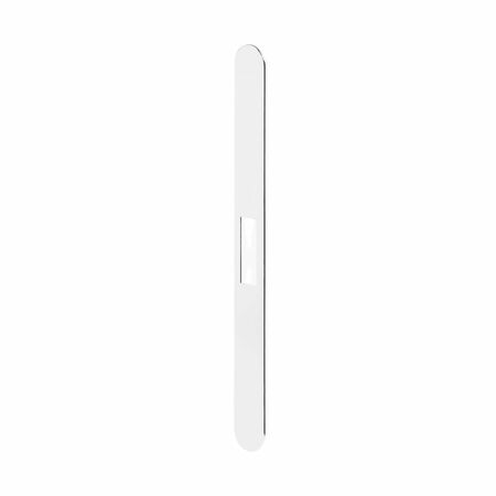 Frontale Revolution XT B01120 Agb, per serratura con frontale 196x18 mm, a filo, spessore 0,3 mm, Plastica finitura Bianco Opaco