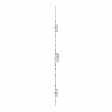 Serratura multipunto Sentinel M3 Automatic FA1515.50.10 Agb per porta, interasse 92 mm, foro yale entrata 50 mm, dimensioni 16x2500 mm, finitura Argento