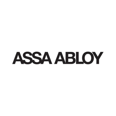 Contropiastra Assa Abloy per serratura doppia mappa, per profili A/E R40-R50, finitura Nylon