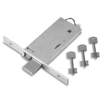Elettroserratura 6901/SA Assa Abloy per fascia, a doppia mappa, con scrocco e catenaccio, entrata 70 mm, frontale 28 mm