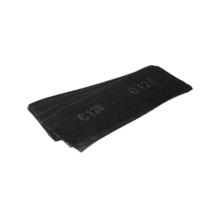 Confezione 100 fogli tela abrasiva Akifix per giunti cartongesso, grana 220, dimensioni 280x105 mm