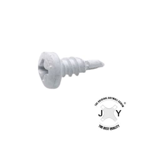 Vite autoperforante Teks Akifix NF65 per fissaggio lamiera-lamiera, testa bombata piccola, dimensioni 3,5x9,5 mm, finitura Zincata Bianca
