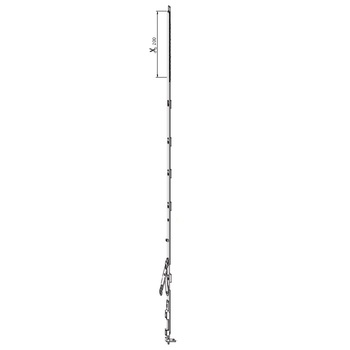 Catenaccio ad espansione AGB con puntale, per canalino Euronut 8+5, GR 3, aria 11 mm, uscita 11 mm