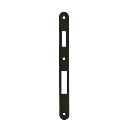 Incontro B00590.15 Agb per serratura Sicurezza, dimensione 238x22 mm, bordo tondo, Acciaio finitura Bronzato Verniciato