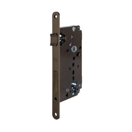 Serratura Sicurezza 2.0 incasso B80851 Agb per portoncini in legno, entrata 50 mm, interasse 85 mm, bordo tondo 238x22 mm, Acciaio finitura Bronzato Verniciato