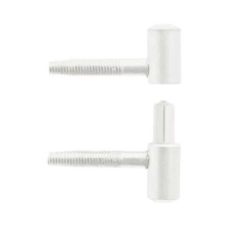 Cerniera anuba E00120 AGB per legno, diametro 9 mm, altezza 37 mm, Acciaio finitura Bianco Verniciato