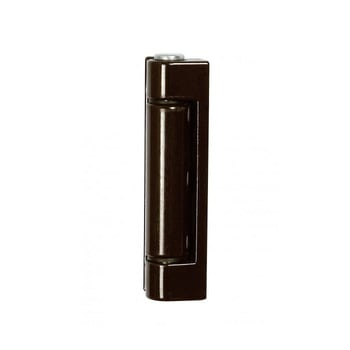 Cerniera AGB modello 510 per battute ortogonali, diametro 14 mm, altezza 80 mm, colore marrone