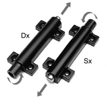 Chiusura verticale ad espansione Destra AGB H00901.20.93 Abaco, rotazione 90&deg;, finitura Black Powerage