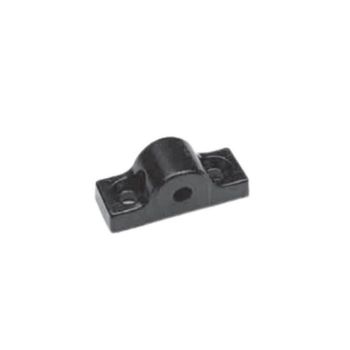 Guida e supporto asta AGB H00901.35.93 Abaco, spessore 0 mm, finitura Black Powerage