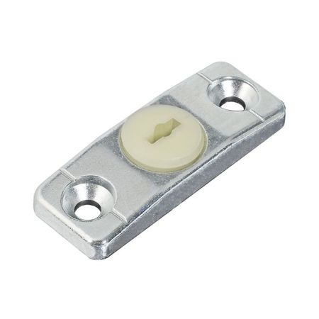 Incontro di sollevamento A48010.05.38 Artech AGB per serramento ad arco e trapezio, dimensione 46x17x8 mm, aria 12 mm, interasse 9 mm, Zama finitura Argento