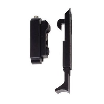 Fermaiposte automatico a muro AGB H00926.03.93 Abaco, per cappotto, finitura Black Powerage