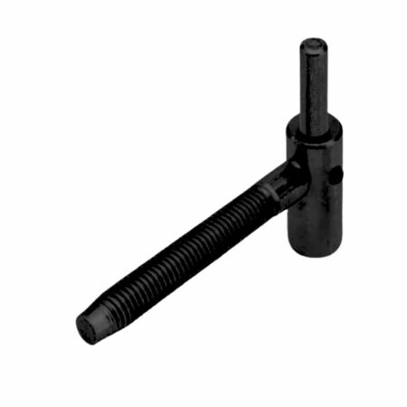 Cardine a vite destro H08028.18.93 AGB Abaco per imposte, diametro 9 mm, perno filettato M10, lunghezza gambo 85 mm, Acciaio finitura Black Powerage
