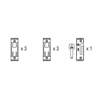Kit incontri AGB Tour 30 per Bilico, schema 1, superficie inferiore a 2 mq, 3 lati