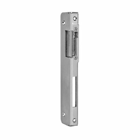 Incontro elettrico Agb per multipunto, aria 12 mm, interasse 9 mm, destro, piastra 243x18 mm, con leva e memoria di apertura, Acciaio finitura Silver