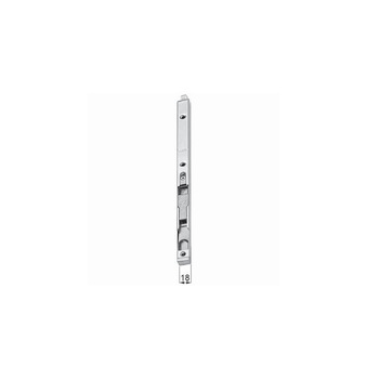 Catenaccio a leva superiore e inferiore AGB, puntale regolabile 8 mm, 18x300 mm, canalino 16/12 mm