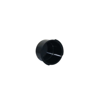 Vaschetta di copertura AGB del foro gancio diametro 25 mm, per Scivola e Scivola Tre, colore nero opaco