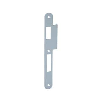 Incontro B59903.01 Agb per serratura Opera SL destro, porta a filo, dimensione 238x22 mm, bordo tondo con aletta da 16 mm, Acciaio finitura Cromato Opaco