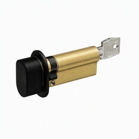 Cilindro AGB Ariete Abaco 600 pomolo chiave, 10-10-65 mm, dimensione Y 15-70 mm, colore ottone naturale