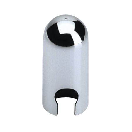 Copertura bombata E00137 AGB per cerniera anuba diametro 14 mm, altezza 33 mm, Abs finitura Argento