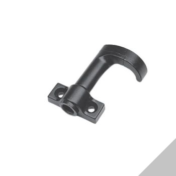 Gancio di chiusura curvo Sinistro AGB H00901.40.21 Abaco, spessore 0 mm, finitura Silver Powerage
