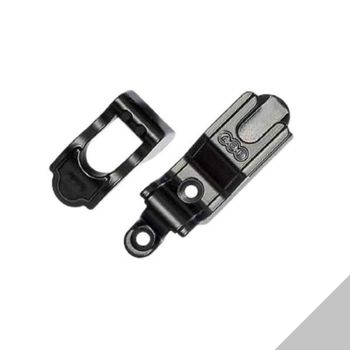 Fermo maniglia serie Unica AGB H00901.71.21 Abaco, spessore 4 mm, finitura Silver Powerage