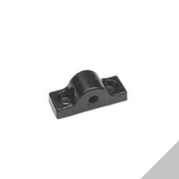 Guida e supporto asta AGB H00901.85.21 Abaco, spessore 4 mm, finitura Silver Powerage