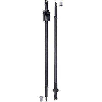 Kit aste con puntali diritti Ariete H35001.09.99 Agb, telescopiche, per altezza da 1750 a 2900 mm, finitura Black Powerage