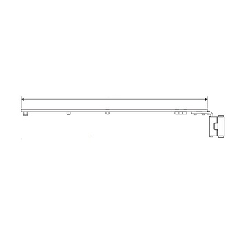 Braccio forbice AGB TESI AVANT 150 Kg, per finestra rettangolare, battuta 15 mm, larghezza anta 280-480, mano destra