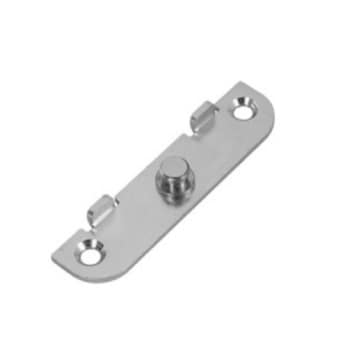 Basetta limitatore di apertura A49601.14.00 Artech Agb per serramento in Legno, alluminio e Pvc, parte telaio, aria 12 mm, interasse 9-13 mm, Acciaio finitura Argento