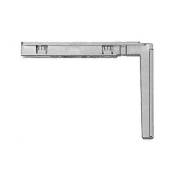 Corpo superiore A51050.16.12 Artech AGB per articolazione cerniera seconda anta, Zama finitura Argento