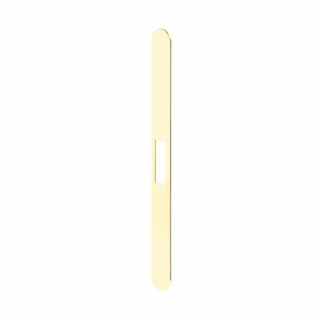 Frontale Revolution XT B01120 Agb, per serratura con frontale 196x18 mm, a filo, spessore 0,3 mm, Plastica finitura Naturale