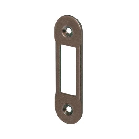 Incontro Easy-Matic B01402.11 Agb per serratura solo scrocco, dimensione 82x22 mm, bordo tondo, Acciaio finitura Bronzato Verniciato