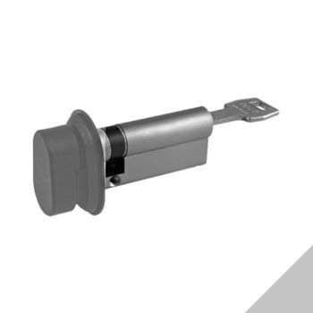 Mezzo cilindro Ariete 5000 PS Agb profilo Europeo CA7516.21.65, pomolo-chiave, lunghezza 85 mm (P15/70), finitura Nichelato Opaco