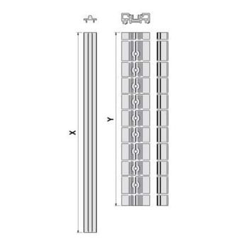 Kit binario G02217.12.86 AGB Climatech, per seconda anta scorrevole, dimensione (X) 4000 mm, dimensione (Y) 2000 mm