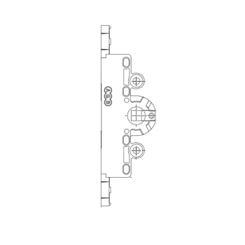 Monoblocco A50191.15.00 Artech AGB per cremonese martellina quadro 7 mm, entrata 15 mm