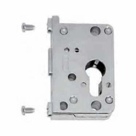 Monoblocco cilindro A50192 Agb Artech per cremonese, entrata 30 mm, altezza 76 mm, Acciaio finitura Silver