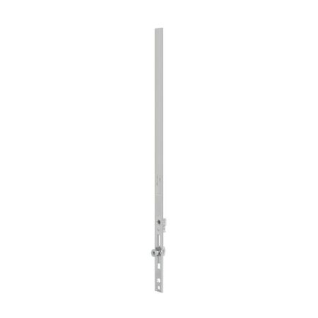 Terminale rasabile A50411.00.02 Artech AGB per serramento, lunghezza 600 mm, 1 nottolino a fungo, Acciaio finitura Silver