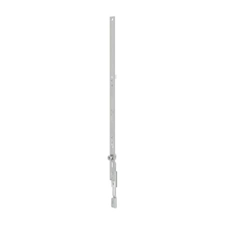 Prolunga A51803.00.02 Artech AGB per serramento in Legno, Pvc o Alluminio, lunghezza 400 mm, 1 nottolino a fungo, Acciaio finitura Silver