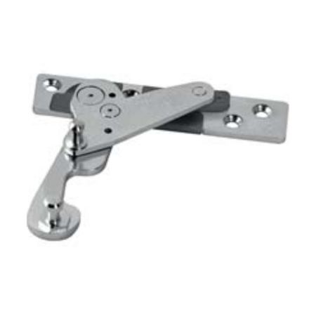 Cerniera inferiore A52901.31.02 Artech Plana Agb per serramento in Alluminio e Legno, Sinistra, parte telaio terza anta, aria 12 mm, interasse 9 mm, sede 24 mm, Acciaio finitura Argento