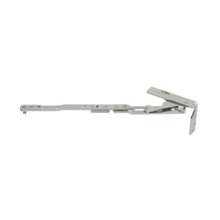 Forbice A52911.02.02 Artech Plana AGB per serramento in Alluminio o Legno, Destra, larghezza 794-1204 mm, aria 12 mm, interasse 13 mm, sede 24 mm, Acciaio finitura Argento