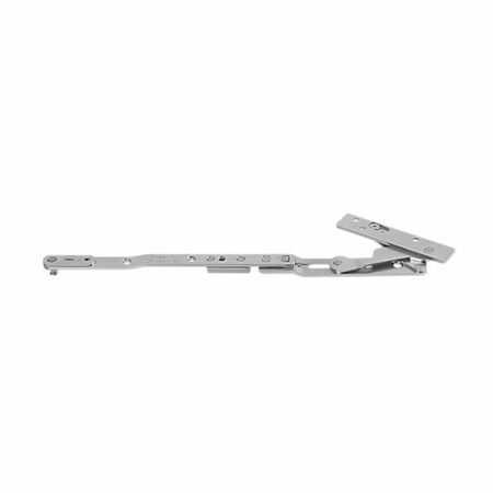 Forbice A52911.05.01 Artech Plana AGB per serramento in Alluminio e Legno 3 ante, Destra, interasse 13 mm, base 24 mm, Acciaio finitura Argento