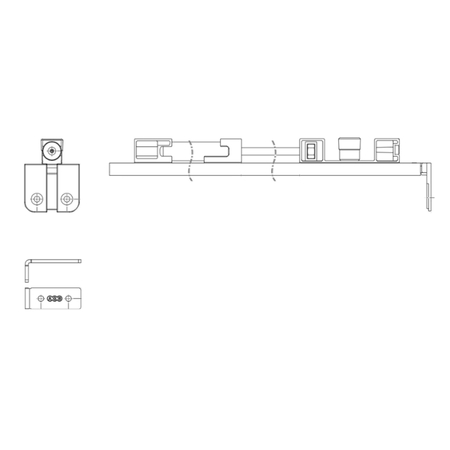 Kit ammortizzatore Agb per alzante scorrevole, con freno in apertura, guida 22x22 mm, portata 80-200 Kg, finitura Grigio