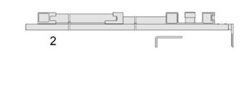 Kit ammortizzatore in apertura Imago AGB per serramento, portata 201-440 Kg, finitura Grigio