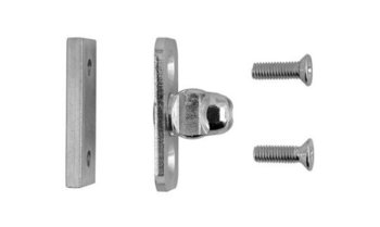 Perno antieffrazione AGB per chiusura coassiale, colore Silver Activeage