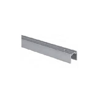 Guida superiore AGB, a incasso, 22x22 mm, lunghezza 6000 mm, colore argento